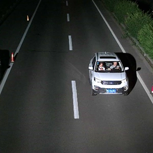 Camera in low-light mode shoots without flashes, reducing light impact