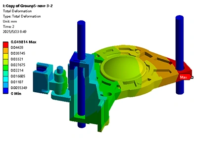 Thermal expansion deformation analysis
